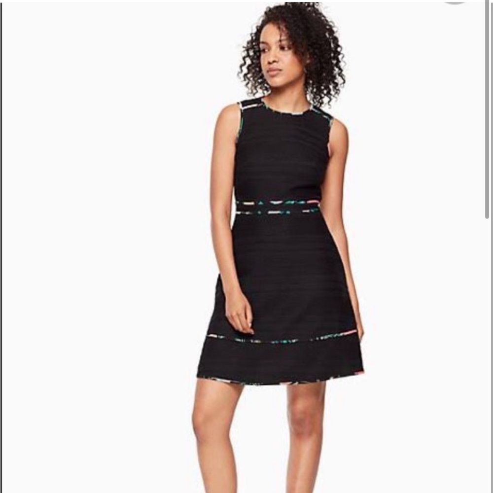 Kate Spade Blassom Trim fit flare dress NWOT